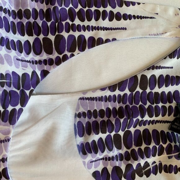 IB Diffusion 2X Purple Black and White T Tank Maxi Dress - Picture 4 of 7